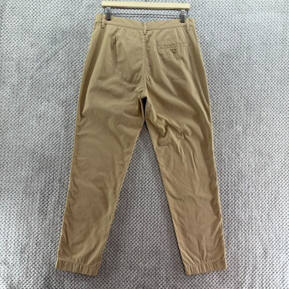 Cos Pants Women 34R Khaki Taper Straight High Rise Side Pocket Flat Front Career - Picture 6 of 16